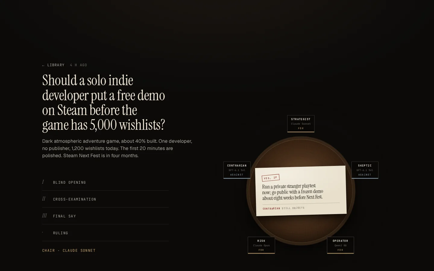 DebAItable: AI models debating one question